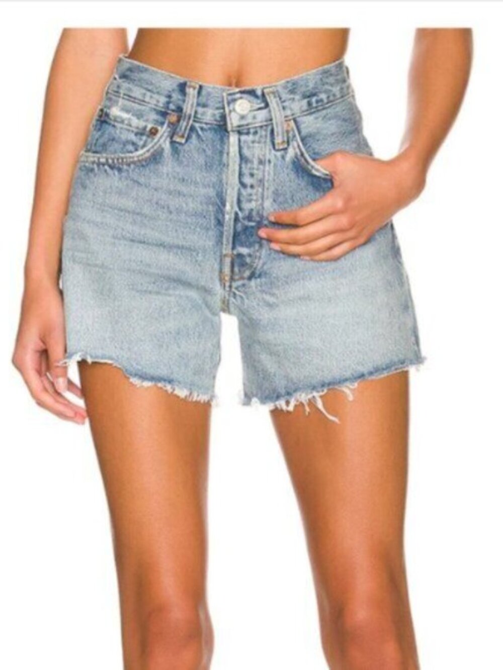 Agolde Parker Long Shorts in Wheel Size 24